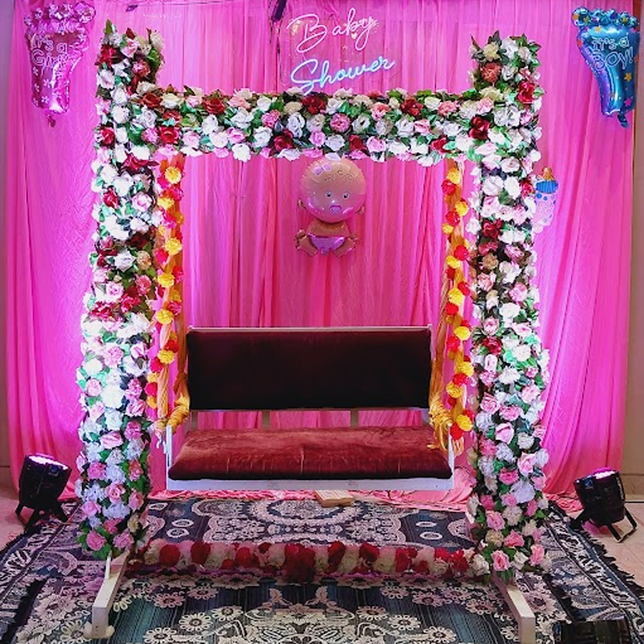   Baby Shower Jhula Decorations